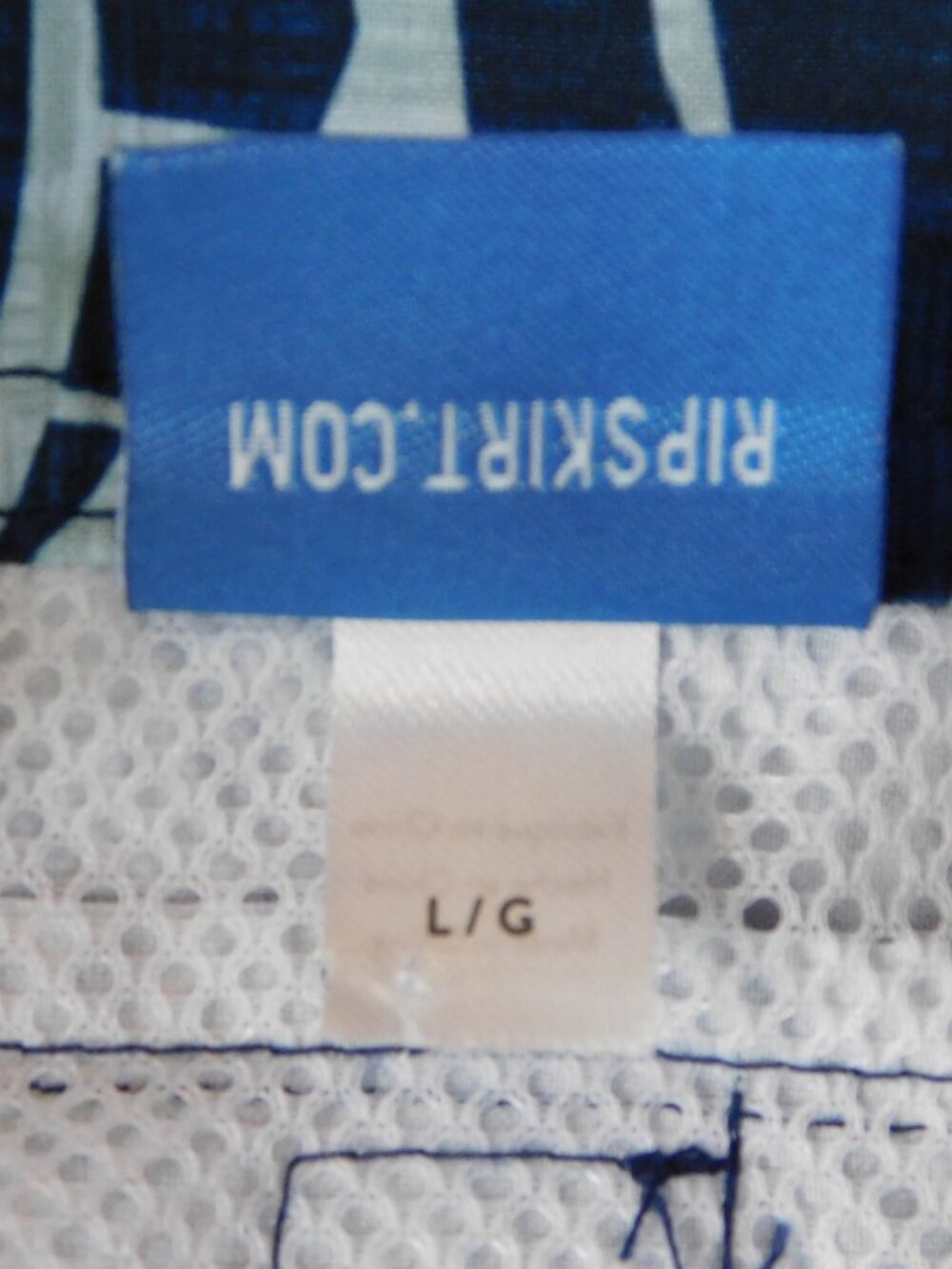 Ripskirt Blue and White Hawaiian Palm Leaves Sport Skirt | Beach | EUC | Large - Picture 6 of 7